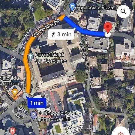 Apartamento Mansarda Azzurra, 8 Min Dal Mare, 3 Min Dall'ospedale Pediatrico