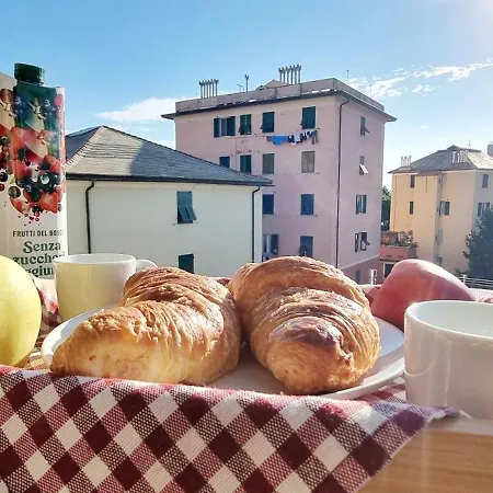 Mansarda Azzurra, 8 Min Dal Mare, 3 Min Dall'ospedale Pediatrico 热那亚