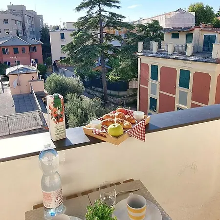Mansarda Azzurra, 8 Min Dal Mare, 3 Min Dall'ospedale Pediatrico 热那亚